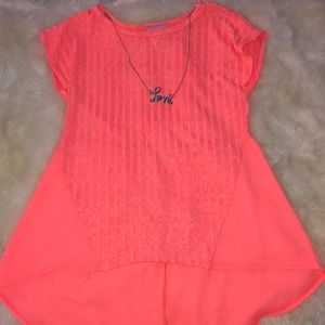 Neon Orange Kids Shirt